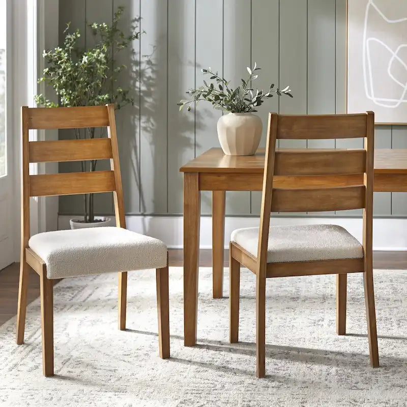 Lifestorey Palmer Solid Wood Dining Chairs (Set of 2)