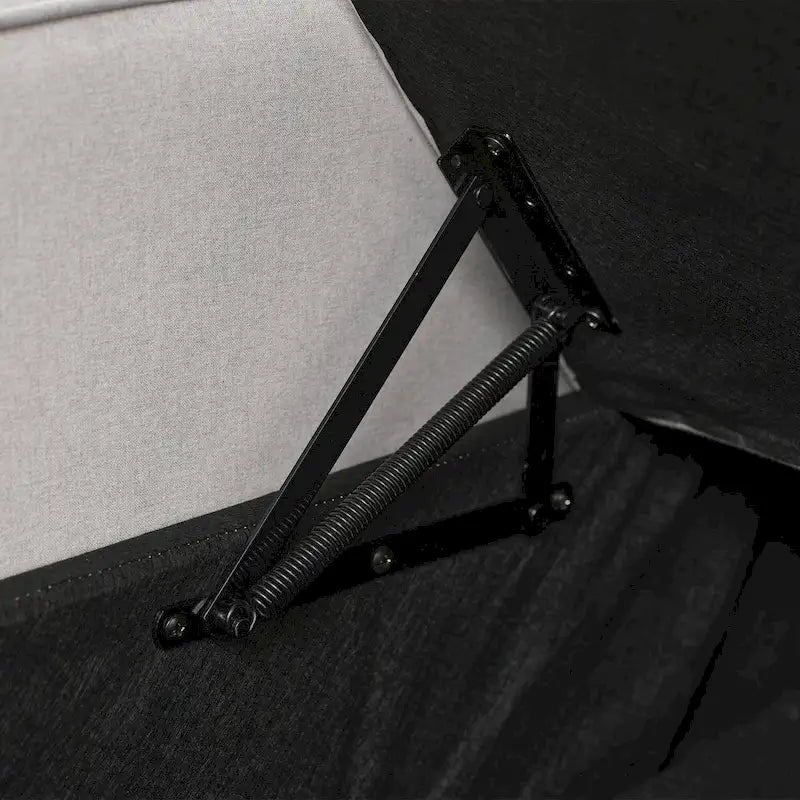 Narożna sofa do spania z lnu z rozkładanym łóżkiem, schowkiem i ładowarką USB