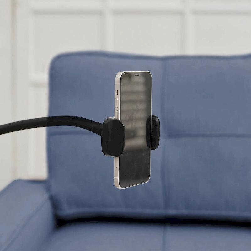 Narożna sofa do spania z lnu z rozkładanym łóżkiem, schowkiem i ładowarką USB
