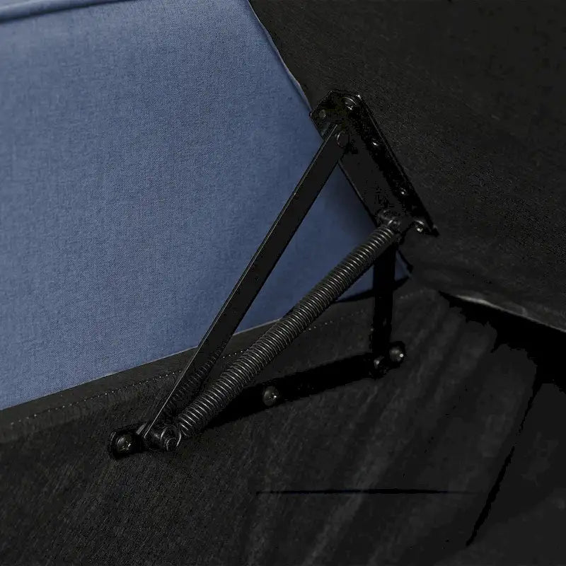Narożna sofa do spania z lnu z rozkładanym łóżkiem, schowkiem i ładowarką USB